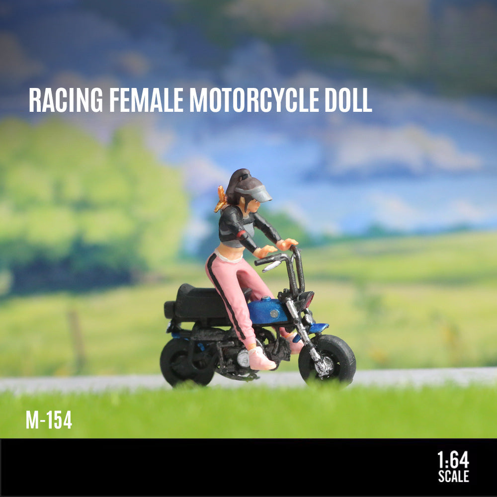 MoreArt 1:64 Market Heroine Motorcycle Girl Resin Figure Set MODCOLS