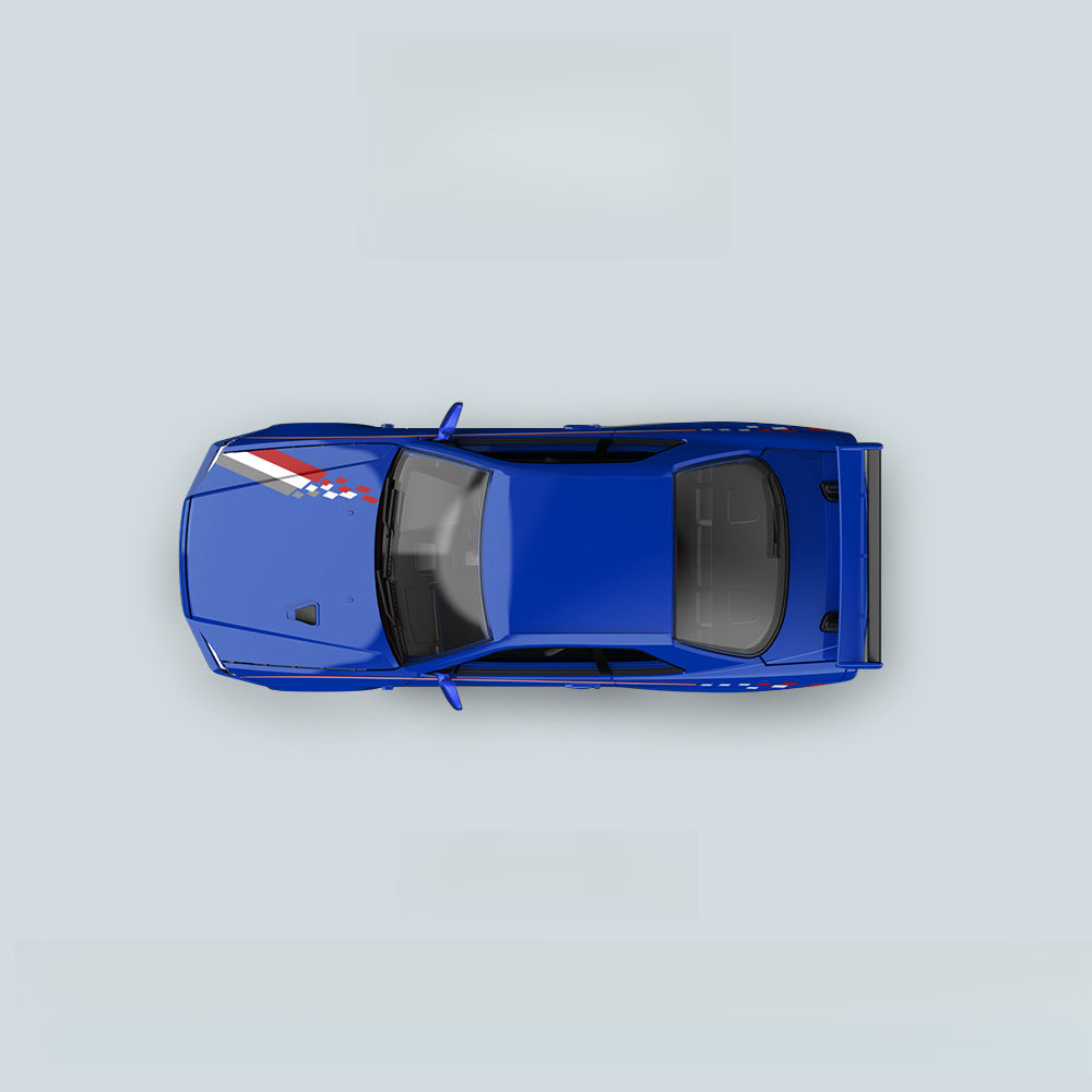 COOLART 1:64 Nissan GTR R34 Diecast Model – Silver Blue MODCOLS