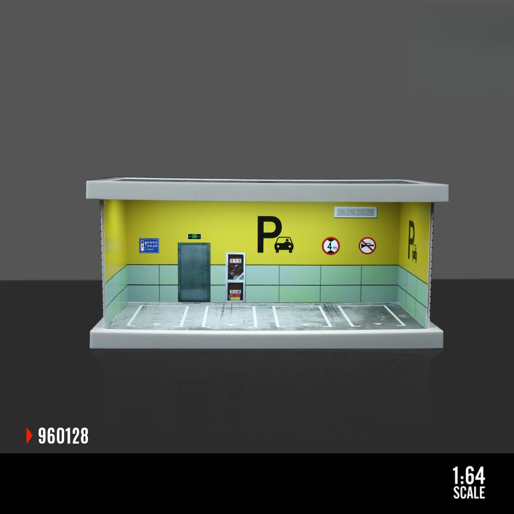 MoreArt 1:64 Underground Parking Garage Light Up Diorama MODCOLS