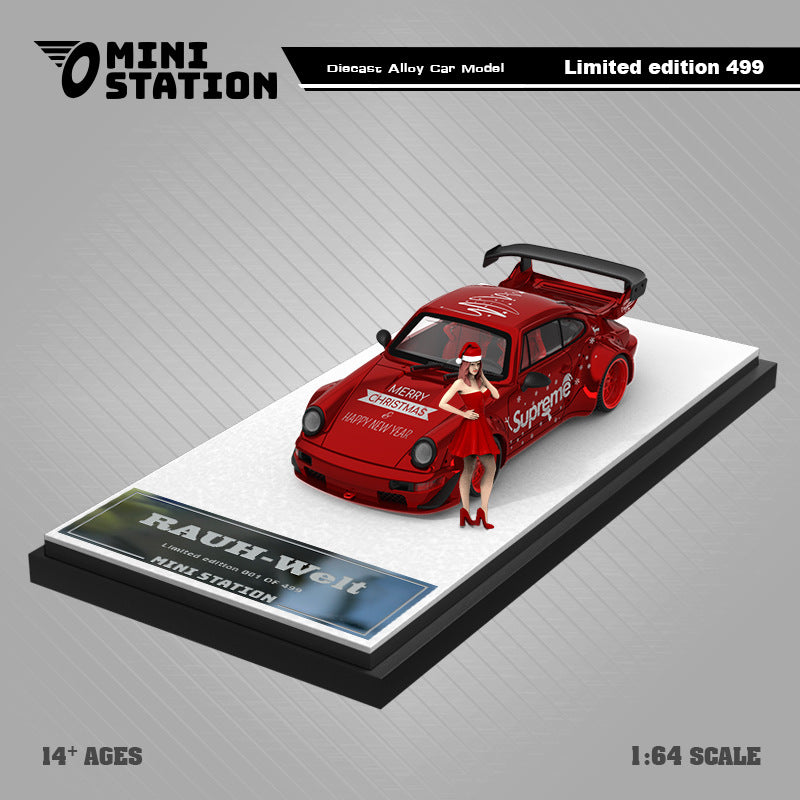 MS 1:64 T1/964/992 Metallic Red SUP 2024 Christmas Diecast Model MODCOLS