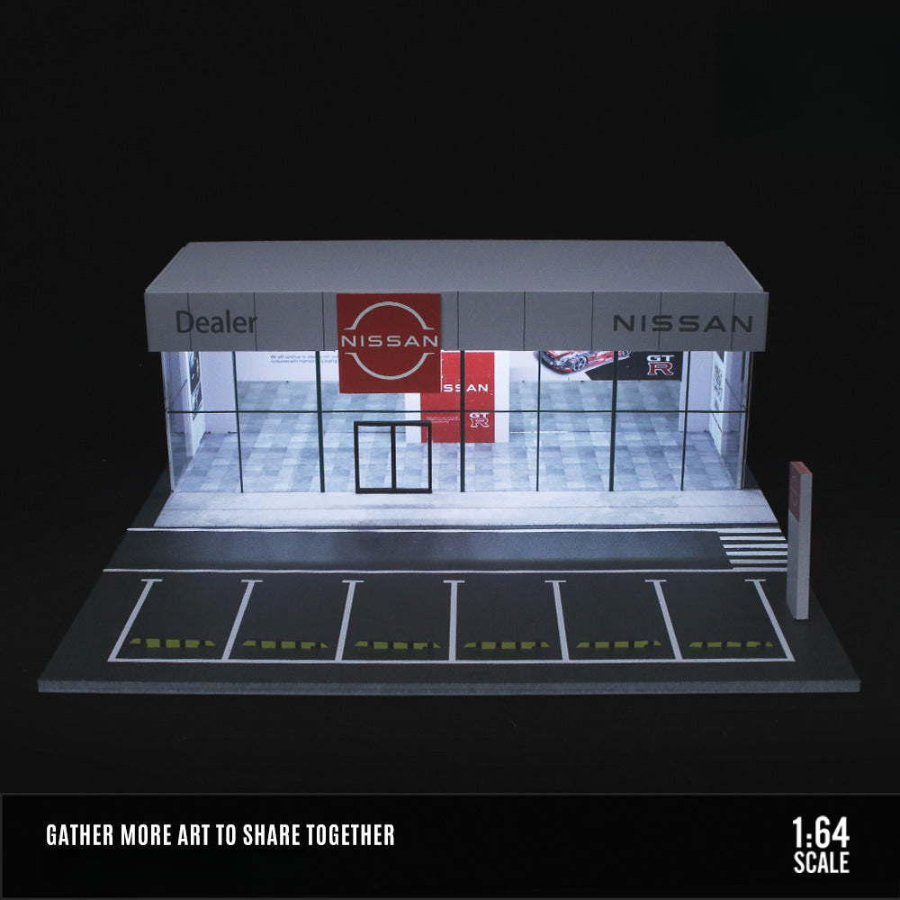 MoreArt 1:64 Lamborghini Porsche BMW Dealership Showroom Diorama MODCOLS