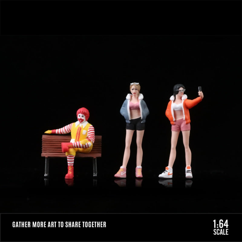 MoreArt 1:64 McDonald’s Street Snap Resin Figurine Set MODCOLS