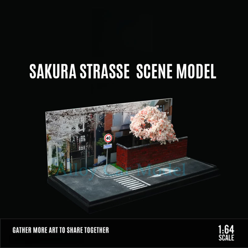 MoreArt 1:64 SAKURA STRASSE Street Scene Handcrafted Diorama MODCOLS
