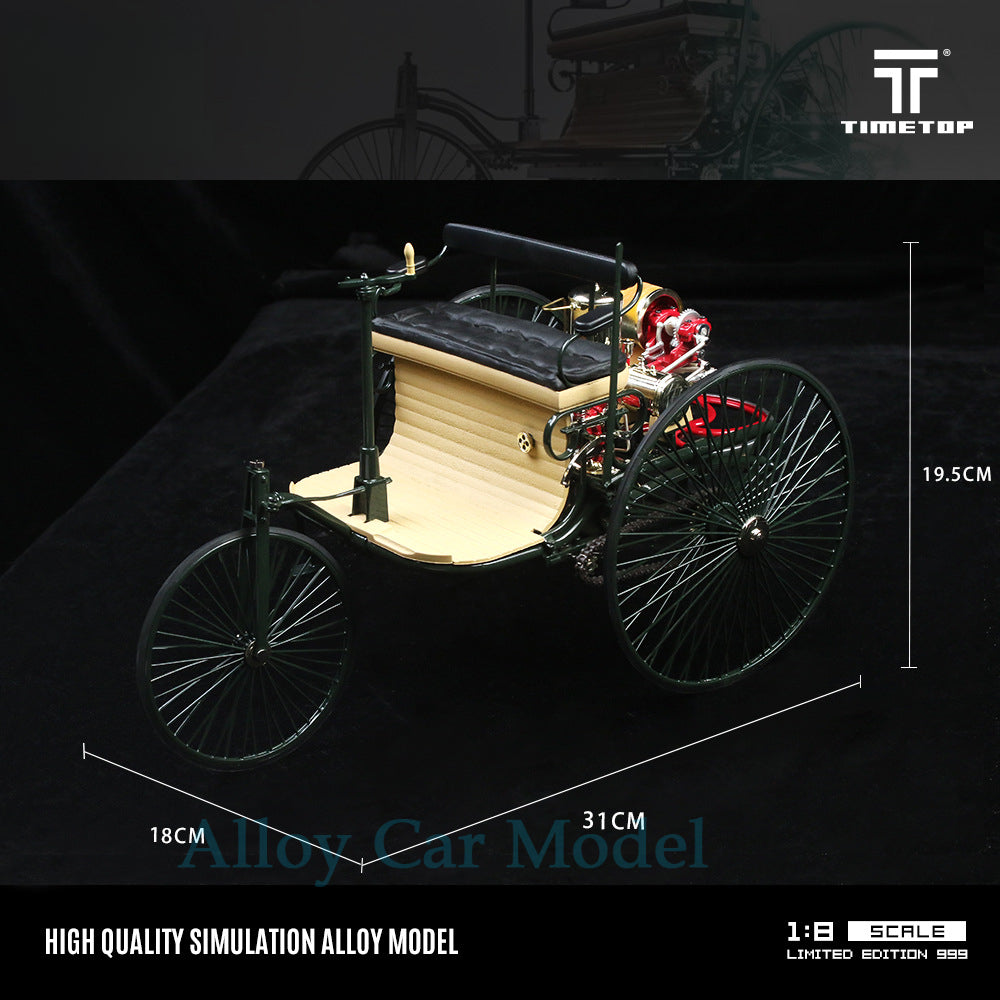 TIMETOP 1:8 Benz Patent Motorwagen No.1 Diecast Model MODCOLS