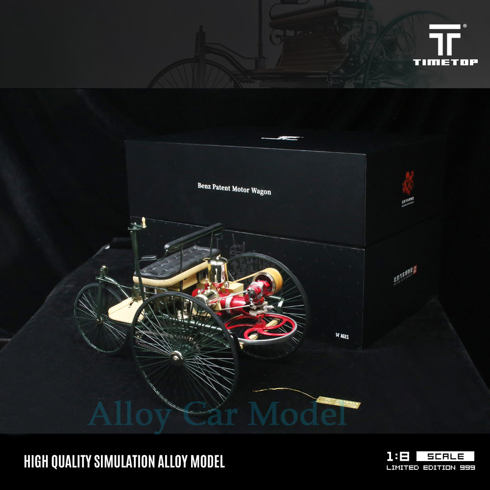 TIMETOP 1:8 Benz Patent Motorwagen No.1 Diecast Model MODCOLS