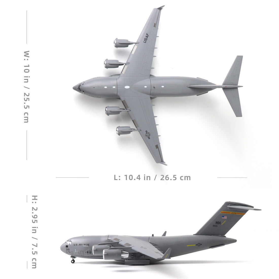 1/200 C-17 Globemaster III Diecast Model – USAF Alloy Transport Aircraft